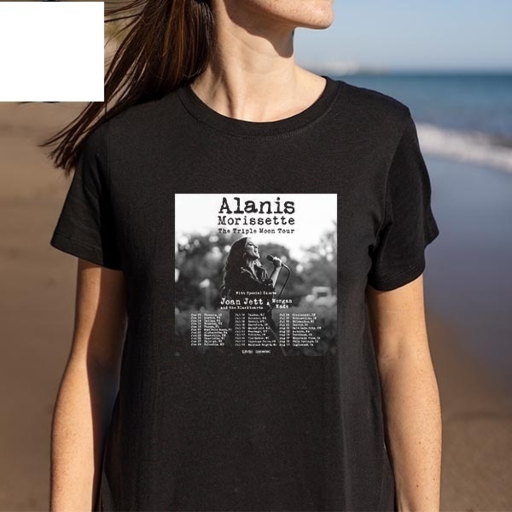 Alanis Morissette Triple Moon Tour Concert Graphic Unisex Fan T-Shirt